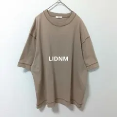 リドム LIDNM オーバーサイズ Tシャツ ベージュ Mのサムネイル