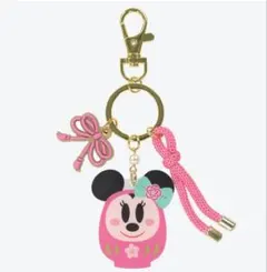 ディズニーリゾート 2026お正月キーチェーン ミニー　だるまディズニー