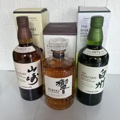 サントリー ウイスキー 山崎 響 白州 ３本セット箱付き‼️のサムネイル