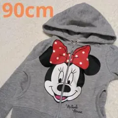 H＆M 子供服 90cm ミニーちゃん パーカー フルジップ
