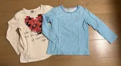 ミキハウス&FOインターナショナル　長袖Tシャツ　　2枚セット　110