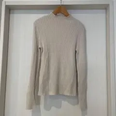 美品❣️ リブ編みベージュハイネックセーター　GU ニットセーター　セット