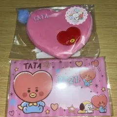 BT21 ファイルケース　ハートポーチ　 TATA
