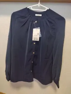 【新品タグ付き】Honeys 衿タックブラウス