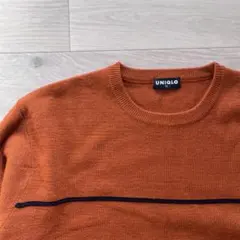 90s 紺タグ　OLDUNIQLO クルーネック　ニット　y2k