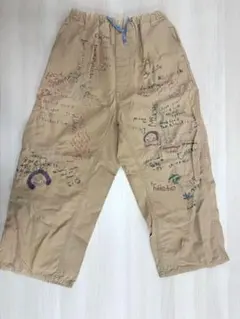 DENIM&DUNGAREE 落書きデザイン ロングパンツ 140