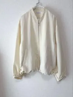 BEAUTY&YOUTH ナイロンツイル ジップブルゾン MA1