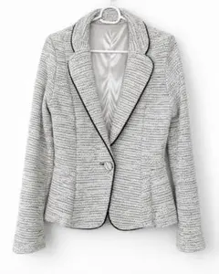 フォーマルツイードジャケット ホワイト/グレー