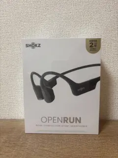 Shokz OpenRun 新品、未使用未開封、ブラック Openrun Open-Ear Bone Conduction Wireless Headphones - Shokz