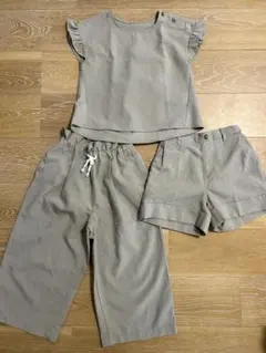 GU ジーユー　130 ベージュ　セットアップ