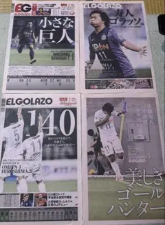 サンフレッチェ広島　エルゴラッソ4部セット