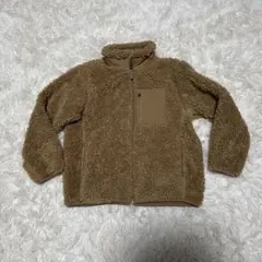 ユニクロ　ボアフリースジャケット 新品未使用130cm ブラウン
