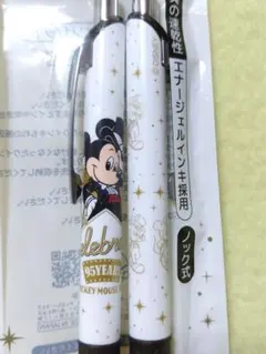 ぺんてる ENERGEL ミッキーマウス 95周年記念 ボールペン 0.5mm