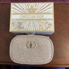 【新品・未使用・保護テープ付】ディオール　Dior　ゴールドポーチ