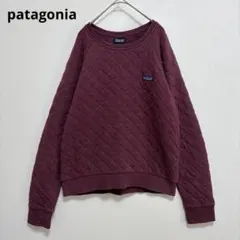 【patagonia】パタゴニア　ワンポイントロゴ　キルティング　スウェット