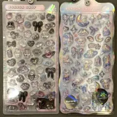 ⭐️新品⭐️ボンボンドロップシール　うさぎ　いぬ　2枚セット
