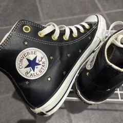 CONVERSE ALL STAR ブラック レザー 星柄
