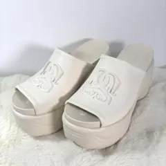 【SNIDEL】 美品 ヒールバンパー　サンダル IVR M 厚底　綺麗　人気のサムネイル