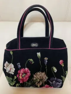 FELIER 花柄刺繍 ハンドバッグ