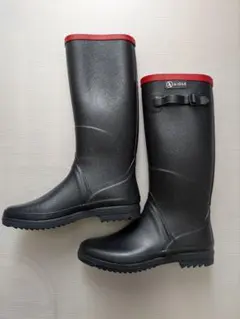 AIGLE シャンタベル　レインブーツ マリン　ネイビー×レッド　サイズ39