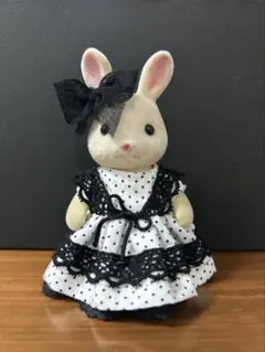 シルバニアファミリー 服ハンドメイド水玉ドレス