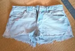 アバクロ　abercrombie & fitch デニム　ショートパンツ