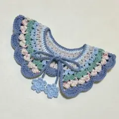 かぎ編み　つけ襟　ベビー　キッズ　コットン