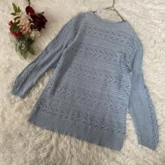 【MCGREGOR /マックレガー】ライトブルー 長袖セーター (M) ゆったり