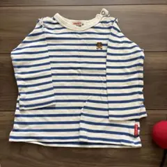 miki now ストライプ Tシャツ 90