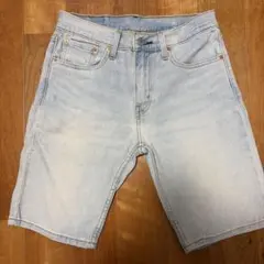 Levi405 デニムショートパンツ W28 ライトブルー リーバイスのサムネイル