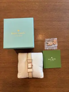 kate spade リボンモチーフ時計【ホワイト】電池切れ