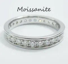 約14号弱 モアサナイト フルエタニティ リング 指輪 ダブルレール