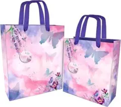 ラッピング 袋 ２枚セット 可愛い 紙袋 手提げ袋 Sサイズ Mサイズ プレゼン