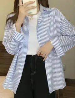 SHEIN ストライプシャツ