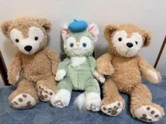 め*ん様 東京ディズニーシー ダッフィー ジェラトーニ ぬいぐるみ 3体セット