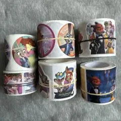 ロールシール　ディズニー　ズートピア　アメステ　　6本セット