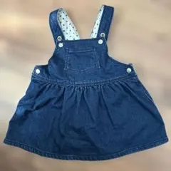 デニム サロペットワンピース　プチバトー