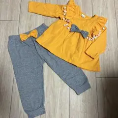 ベビー服セットアップ黄色