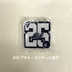 長崎ヴェルカ #25 アキル ミッチェル 選手 ナンバーバッジ クリップ