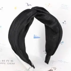 ブラック　カチューシャ　太め　ヘアバンド　幅広　痛くない　ヘアアクセ　韓国