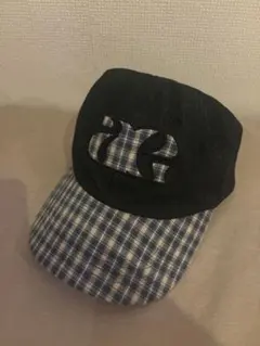 チェック柄キャップ