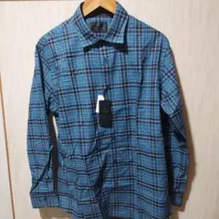 【新品タグ付】LANVIN COLLECTION チェック柄長袖ワイシャツ Lのサムネイル