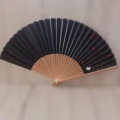 HELLO KITTY 扇子 黒