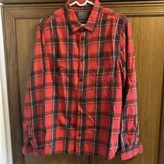 ZARA MAN 赤チェックネルシャツ M
