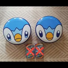 ポケモンポッチャマ お菓子缶 2010年開催「がんばれ！？ポッチャマ」グッズ