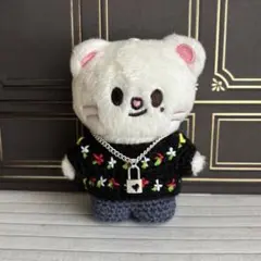 skzoo 10cmぬいぐるみ用　衣装　ニット黒　ヒョンジン