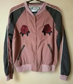 jouetie スカジャン ピンク 刺繍 ROCK'N ROSE