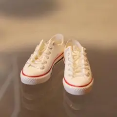 1/6ドール用　スニーカー　コンバース オールスター風　ホワイト