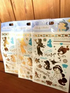 ディズニーストア アラジン ジャスミン タトゥーシール 3枚セット