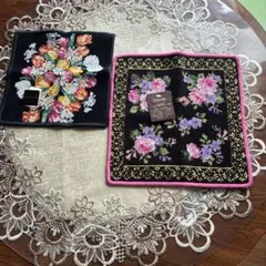 Bonne chenille ハンカチ Chenilleハンカチ　2枚セット